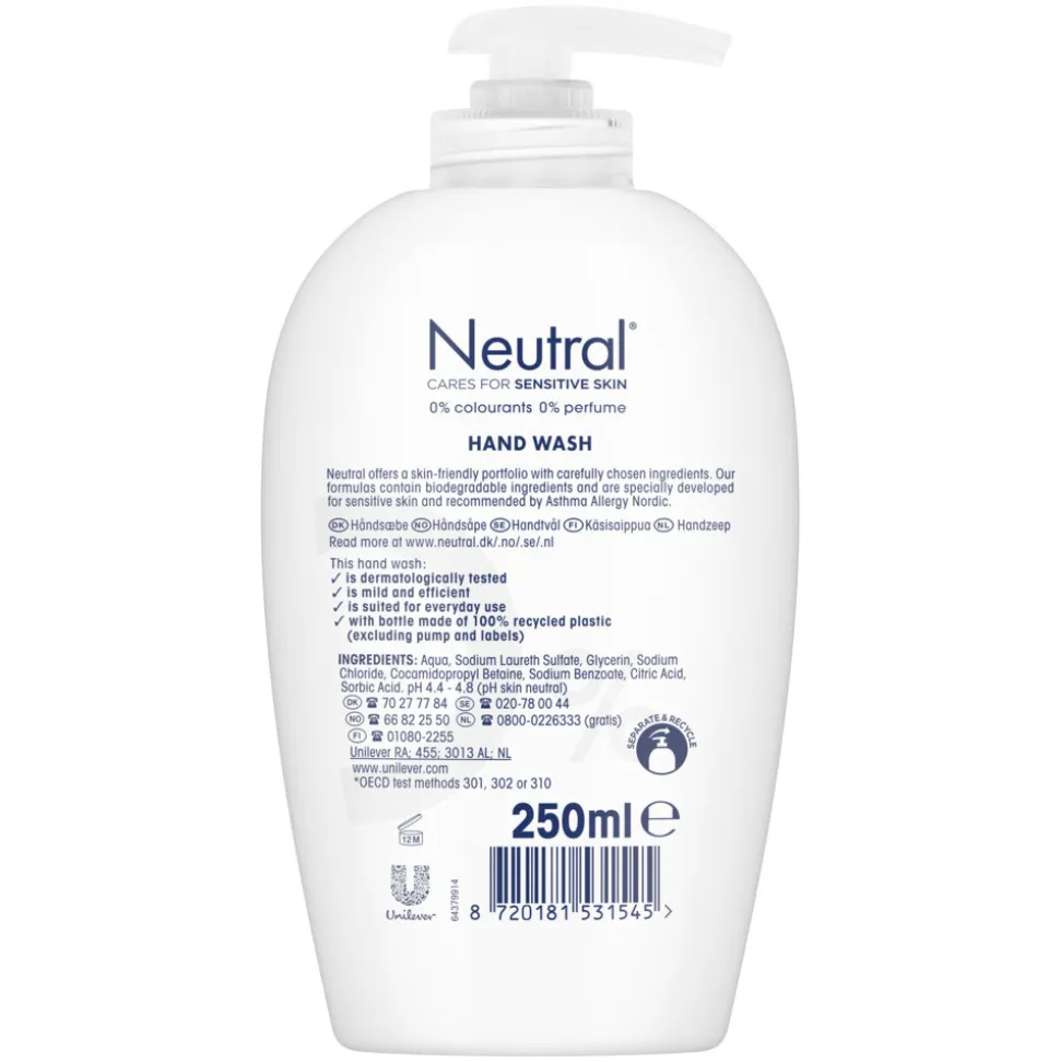 Neutral Vloeibare Handzeep 250 ml