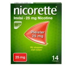 Nicorette Invisi 25 mg Nicotine Pleister 14 stuks