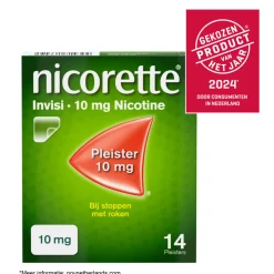 Nicorette Invisi 10 mg Nicotine Pleister 14 stuks