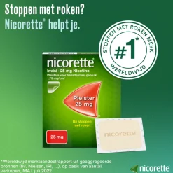 Nicorette Invisi 10 mg Nicotine Pleister 14 stuks