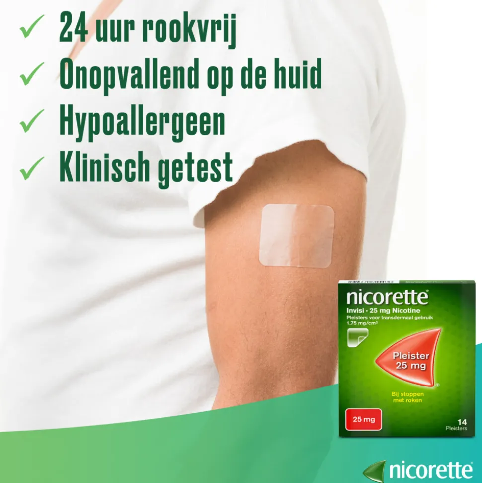 Nicorette Invisi Patch Pleisters 15mg 14 stuks