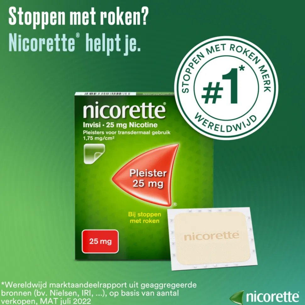 Nicorette Invisi Patch Pleisters 15mg 14 stuks