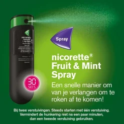 Nicorette Mondspray Fruit & Mint 1mg Duo 2 stuks