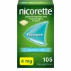 Nicorette Suikervrij Kauwgom Menthol Mint 4mg 105 stuks