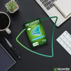 Nicorette Suikervrij Kauwgom Menthol Mint 4mg 105 stuks
