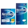 Nicotinell Combinatie therapie: Pleister 21 mg 14 st + Kauwgom Cool Mint 2 mg 96 st Pakket