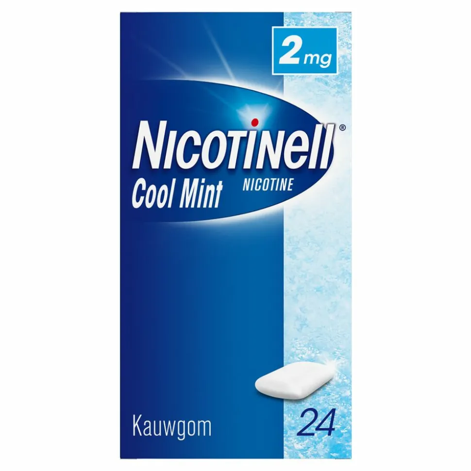 Nicotinell Kauwgom Cool Mint 2 mg 24 stuks
