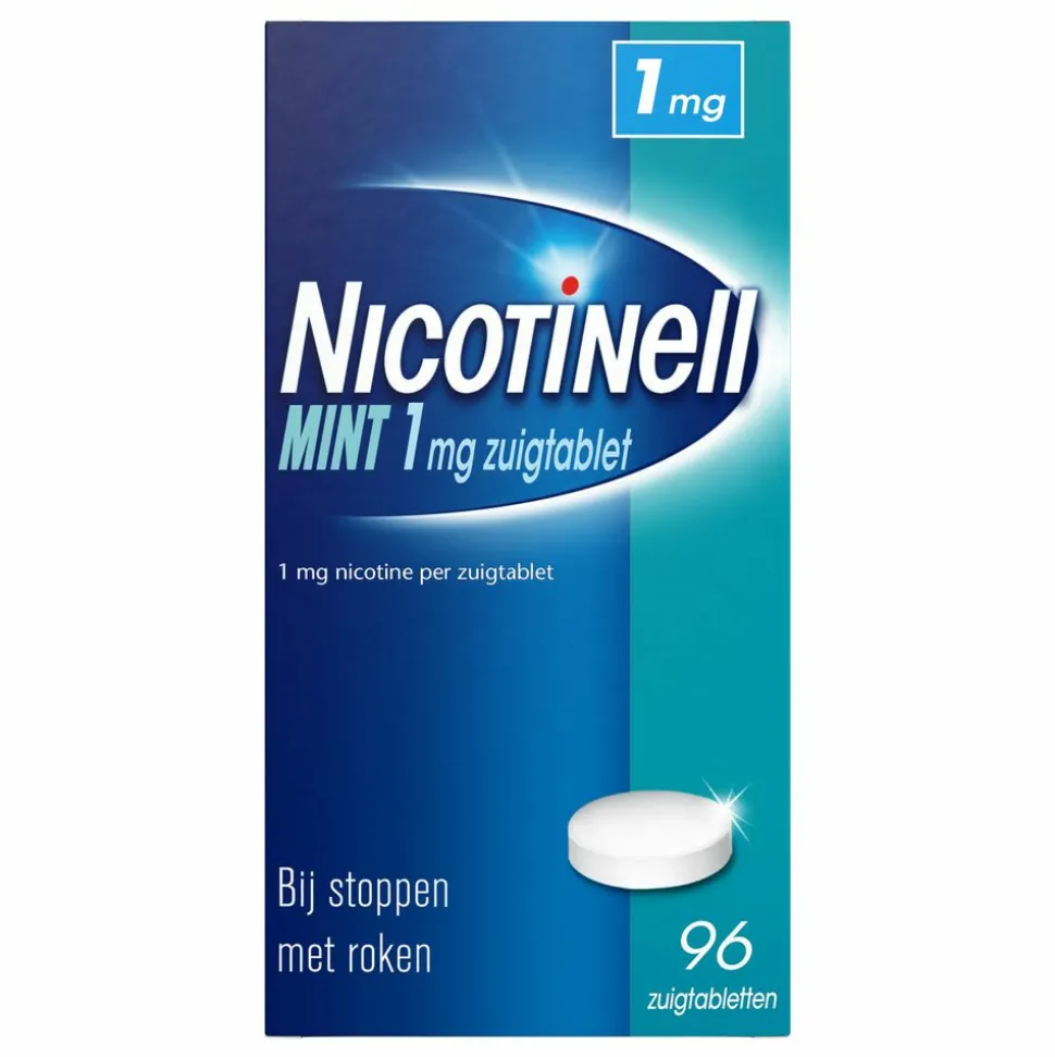 Nicotinell Zuigtablet Mint 1mg 96 zuigtabletten