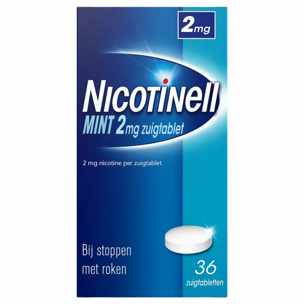 Nicotinell Zuigtablet Mint 2mg 36 zuigtabletten