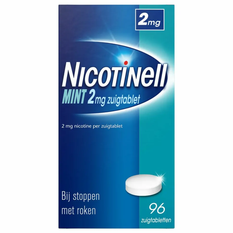 Nicotinell Zuigtablet Mint 2mg 96 zuigtabletten