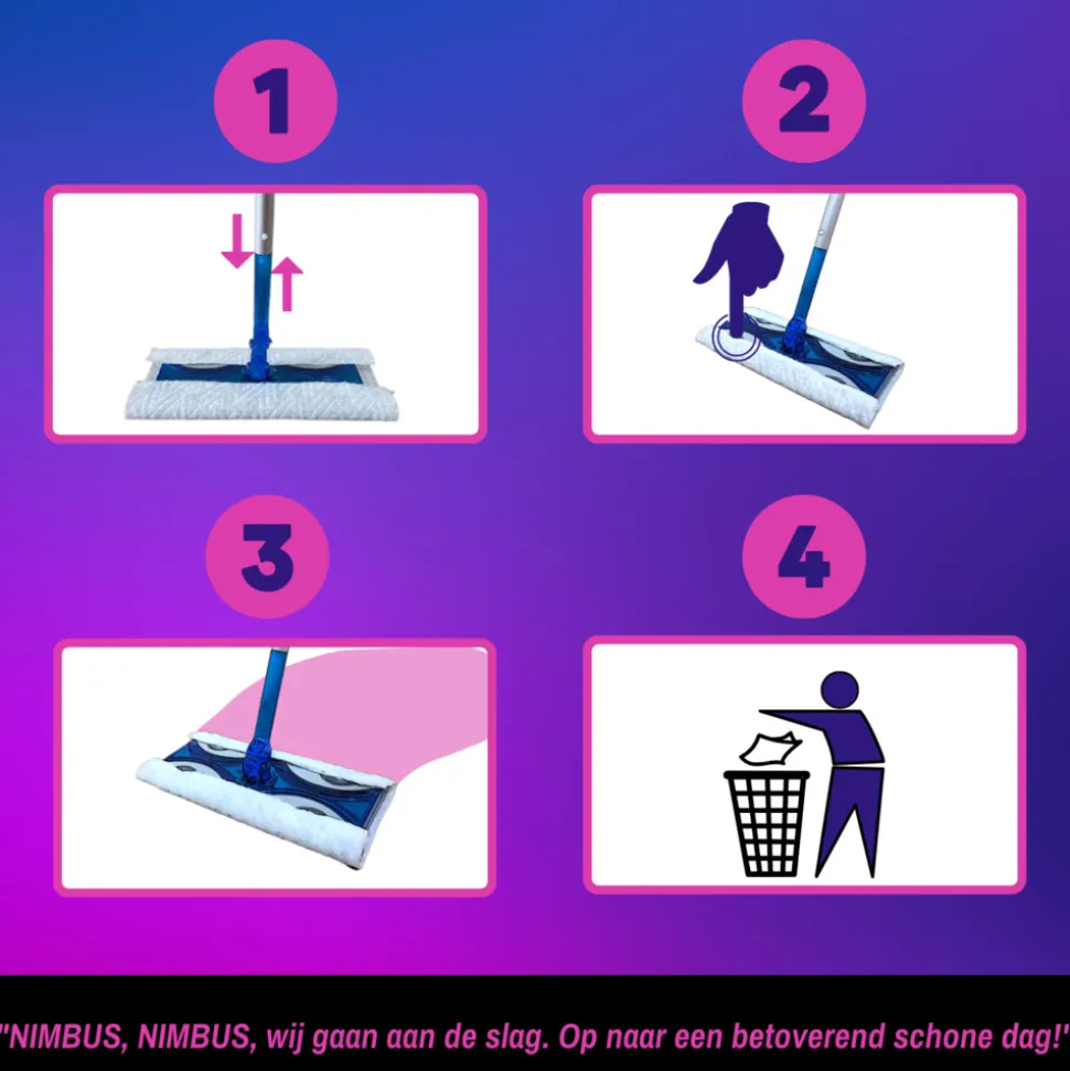 NIMBUS Magic Vloerdoek Starterkit 1 set
