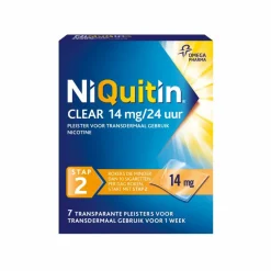Niquitin Clear Nicotinepleisters 14 mg Stap 2 7 stuks