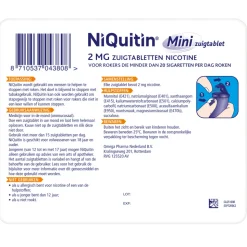 Niquitin Mini Mint 2mg 60 zuigtabletten