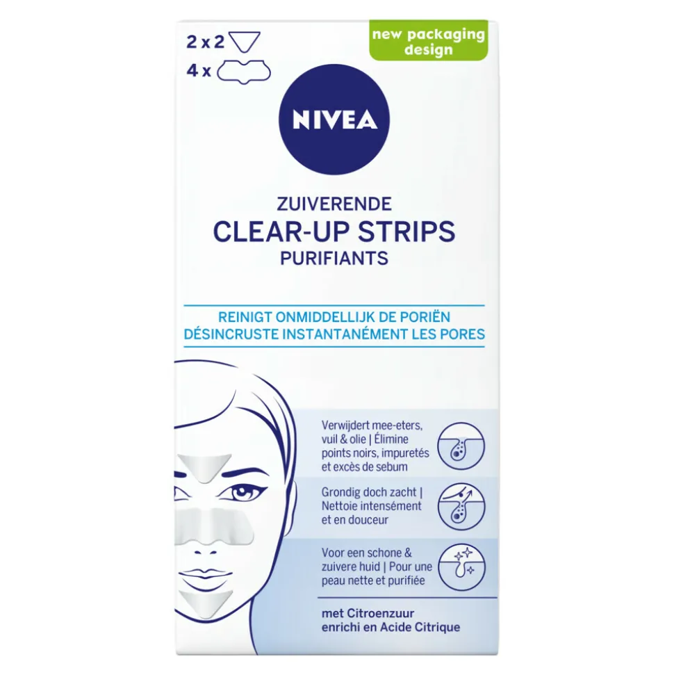 NIVEA Clear Up Strips Gezichtsmasker 6 stuks