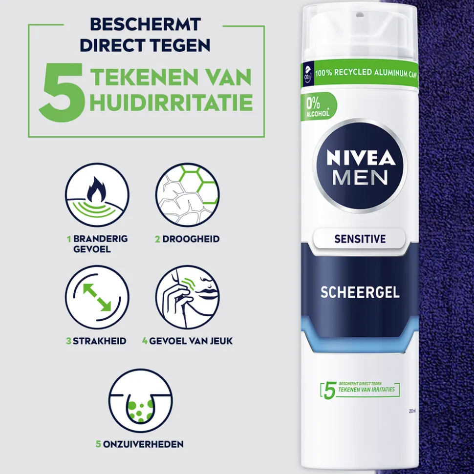 NIVEA Men Scheergel Sensitive 200 ml