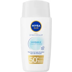 NIVEA Sun Invisible Daily Fluid Zonnecrème Gezicht SPF 50+ 40 ml