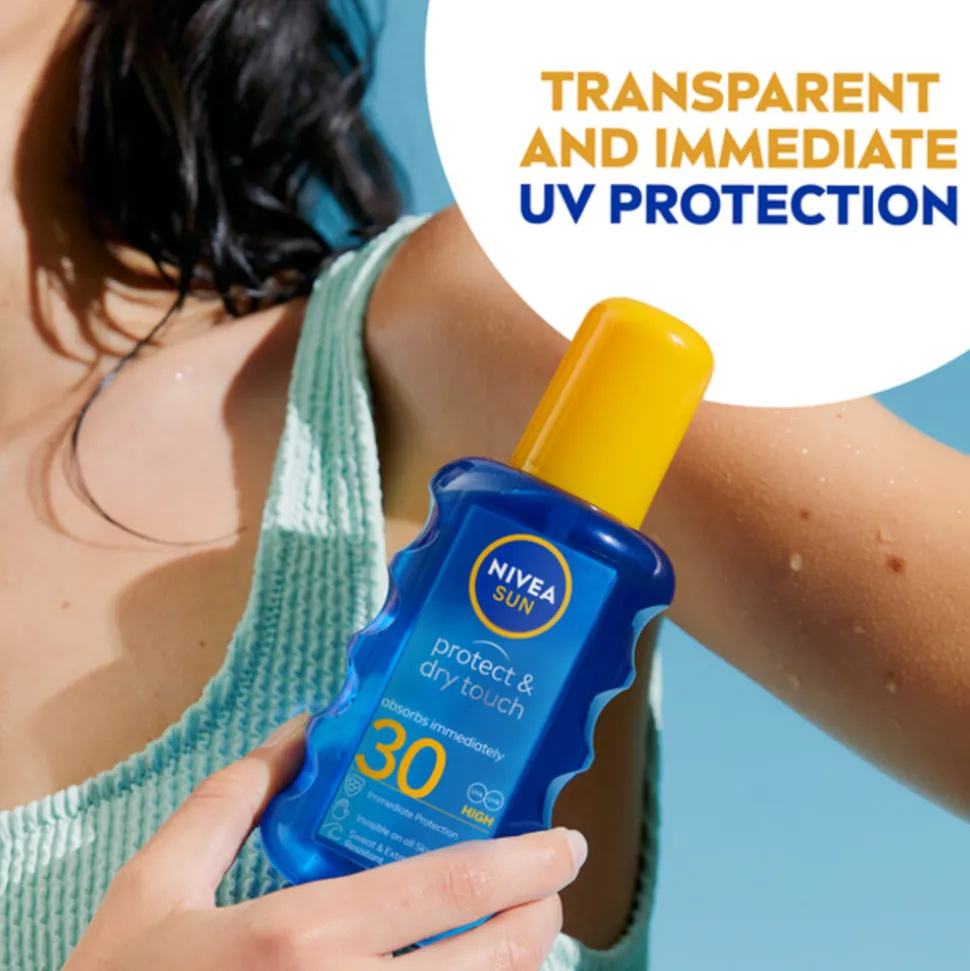 NIVEA Sun Protect en Dry Touch Verfrissende Vernevelende Spray SPF 30 200 ml