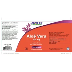 NOW Aloë Vera 50 mg 100 softgels