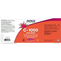NOW C-1000 met Zink 90 capsules
