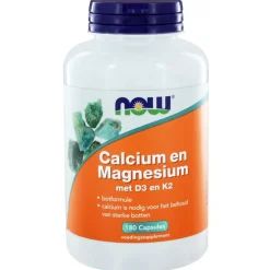 NOW Calcium Magnesium Dk 180 capsules