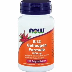 NOW Geheugenformule B12 1000mcg 100 zuigtabletten