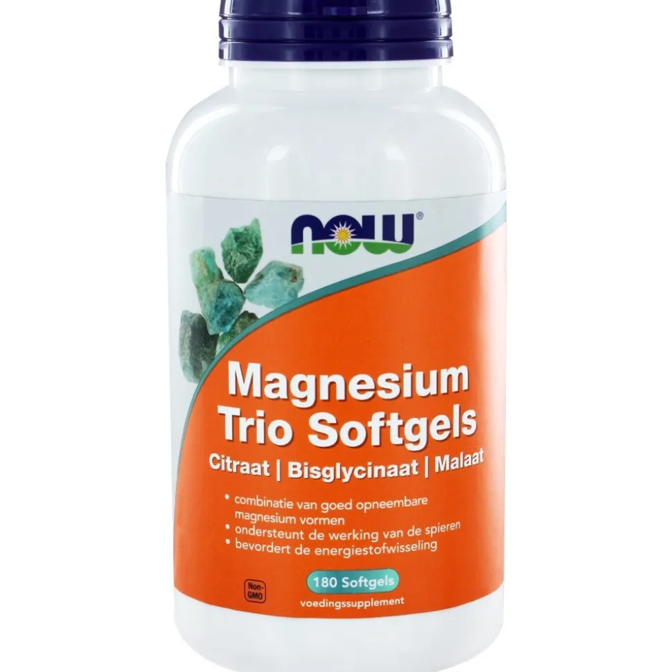 NOW Magnesium Trio 180 softgels