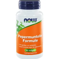 NOW Pepermuntolie Formule 90 softgels