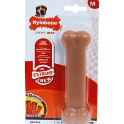 Nylabone Chew Wolf Bot Bacon M 13,5 cm