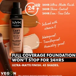 NYX Can't Stop Won't Stop Foundation Classic Tan 30 ml