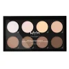 NYX Highlight & Contour Pro Palette 8 kleuren 21.6 gr