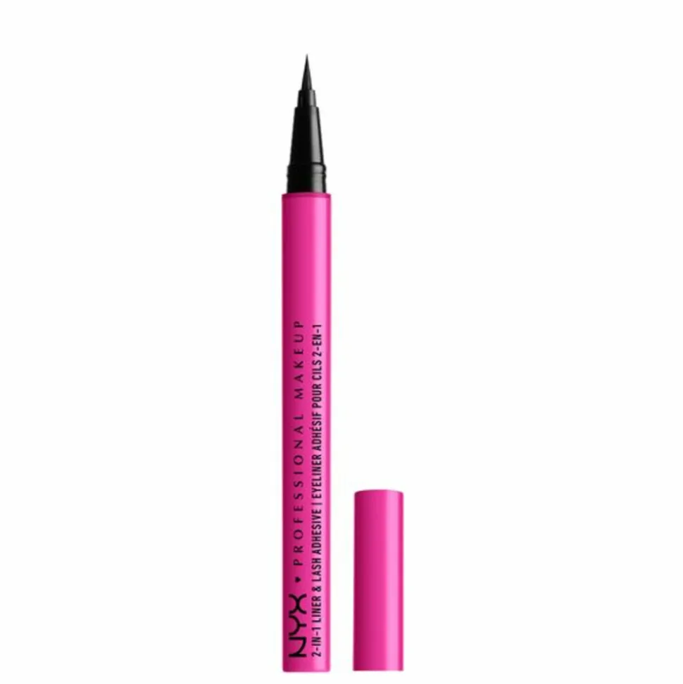 NYX Jumbo Lash 2-in-1 Eyeliner + Wimperlijn Black 1 ml