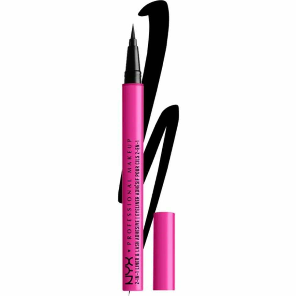 NYX Jumbo Lash 2-in-1 Eyeliner + Wimperlijn Black 1 ml