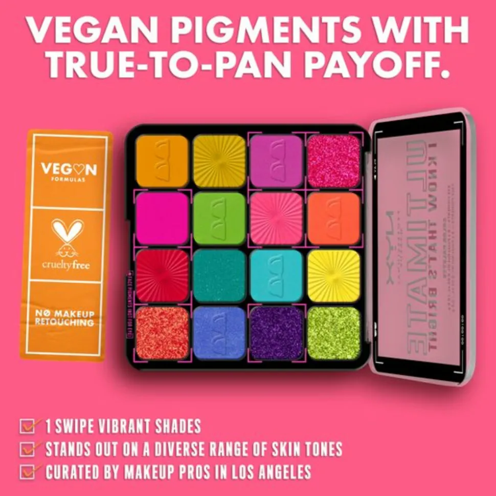 NYX Ultimate Oogschaduw Palette I Know That's Bright 1 stuk