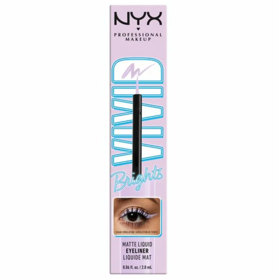 NYX Vivid Brights Matte Liquid Eyeliner Lilac Ink 2 ml