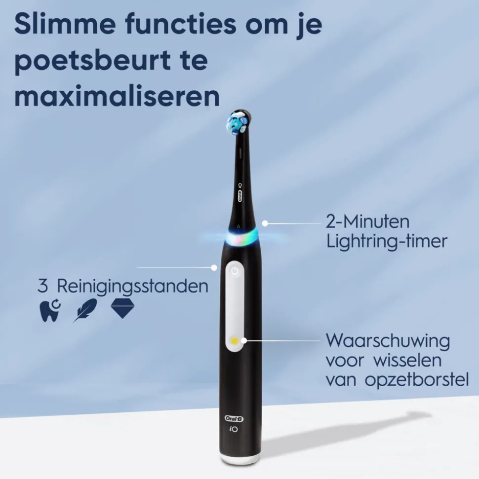 Oral-B Elektrische Tandenborstel iO 3 Duo Zwart & Blauw 1 set