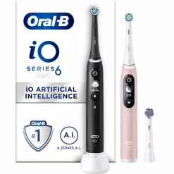 Oral-B Elektrische Tandenborstel iO 6 Duo Zwart & Roze 1 set