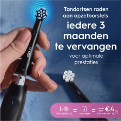 Oral-B Opzetborstels iO Gentle Care Zwart 4 stuks