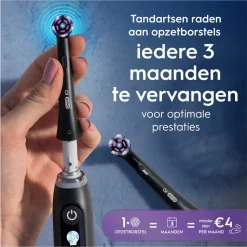 Oral-B Opzetborstels iO Radiant White Zwart 4 stuks