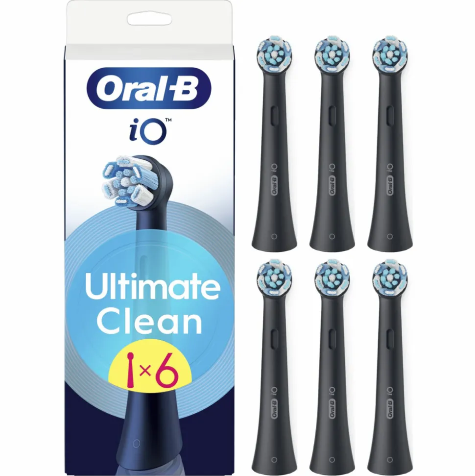 Oral-B Opzetborstels iO Ultimate Clean Zwart 6 stuks