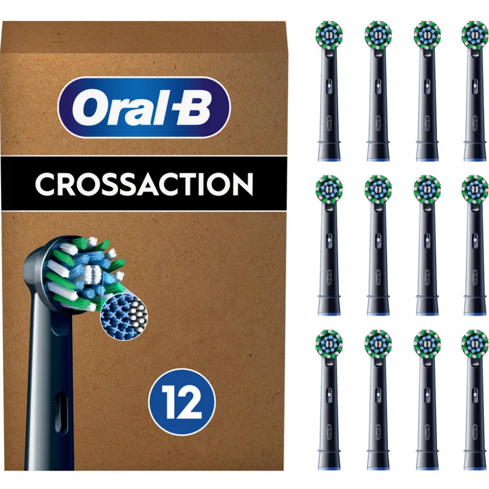 Oral-B Opzetborstels Pro Cross Action Zwart 12 stuks