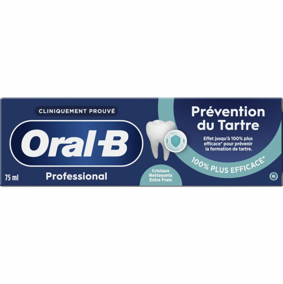 Oral-B Tandpasta Professional Tandsteencontrole Reinigingskristallen Extra Fris 75 ml
