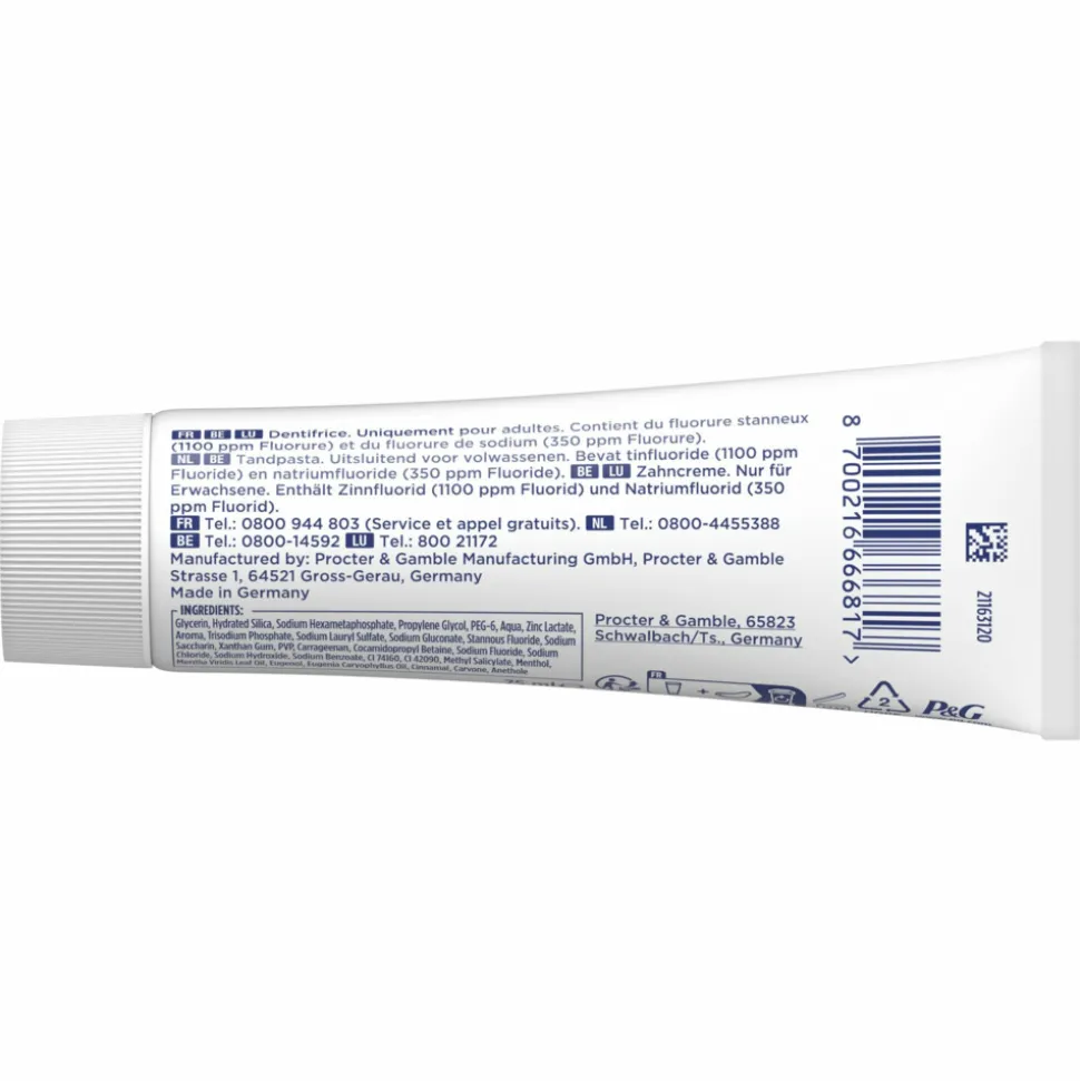 Oral-B Tandpasta Professional Tandsteencontrole Reinigingskristallen Extra Fris 75 ml