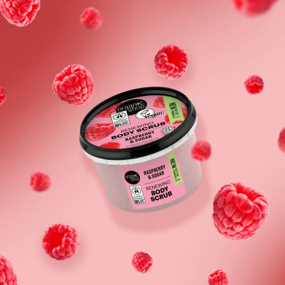 Organic Shop Body Scrub Raspberry Cream 250 ml