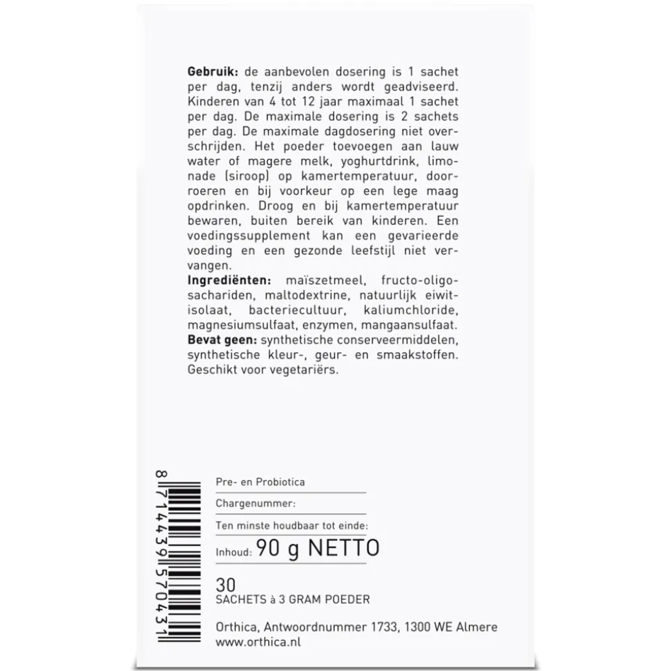 Orthica Orthiflor Plus Probiotica 30 sachets