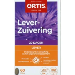 Ortis Methoddrn Lever Zuivering 60 tabletten