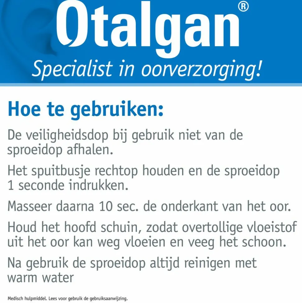 Otalgan Oorspray Hygiëne 50 ml