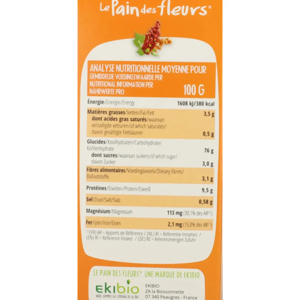 Pain fleur Crackers Quinoa 150 gr