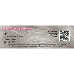 Palette Intensive Oil-Care Color Haarkleuring U71 Puur Zilvergrijs