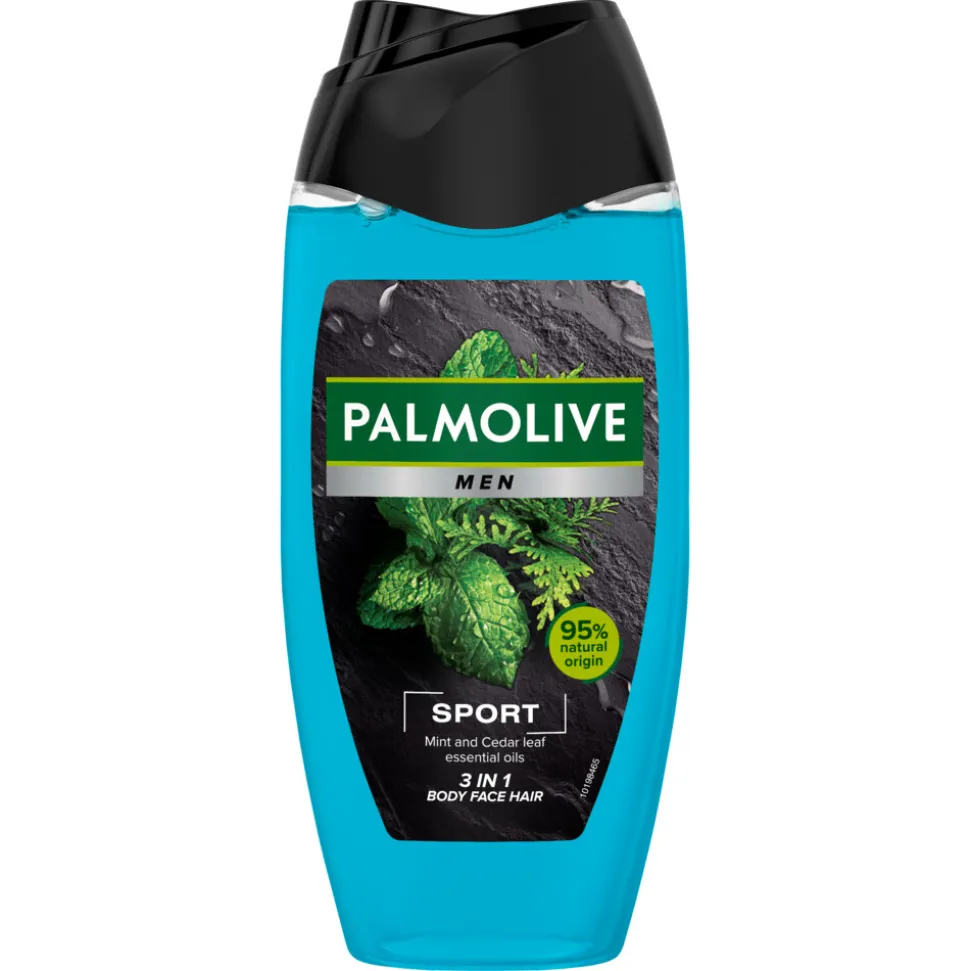 Palmolive Men Sport 3-in-1 douchegel met etherische oliën van munt en cedernaalden 250 ml