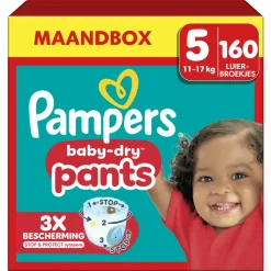 Pampers Baby Dry Luierbroekjes Maat 5 (11-17 kg) 160 stuks